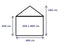 Premium Partytent PVC 3x8x2 mtr in Beige