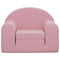 Kinderslaapbank zacht pluche roze