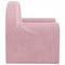 Kinderslaapbank zacht pluche roze