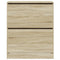 Schoenenkast 80x34x96,5 cm bewerkt hout sonoma eikenkleurig