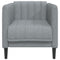 Fauteuil stof lichtgrijs