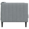Fauteuil stof lichtgrijs