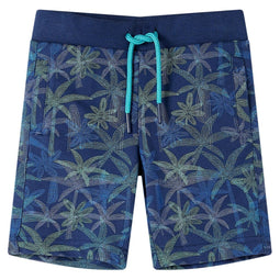 Kindershorts met trekkoord 140 marineblauw