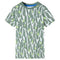 Kindershirt 104 ecru en donkerklimopgroen