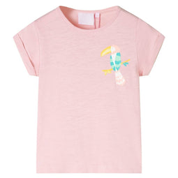 Kindershirt 92 lichtroze