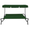 Loungebed met luifel groen