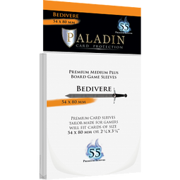 Paladin Sleeves - Bedivere Premium Medium Plus 54x80mm (55 Sleeves)