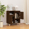 Dressoir 60x35x70 cm bewerkt hout bruineikenkleurig