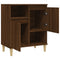 Dressoir 60x35x70 cm bewerkt hout bruineikenkleurig