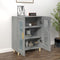 Dressoir 69,5x34x90 cm bewerkt hout grijs sonoma eikenkleurig