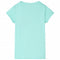 Kindershirt met hondenprint 92 lichtmintkleurig