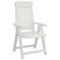 Tuinstoelen 2 st verstelbaar PP wit