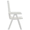 Tuinstoelen 2 st verstelbaar PP wit
