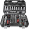 Toolbox - Gereedschap set 222 delig - Chroom-Vanadium en handschoenen