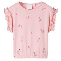 Kindershirt 128 lichtroze