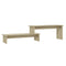 Tv-meubel 180x30x43 cm spaanplaat sonoma eikenkleurig