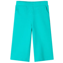 Kinderbroek met wijde pijpen 128 mintkleurig