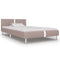 Bedframe kunstleer cappuccino 90x200 cm