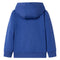 Kindervest met capuchon en rits 140 gemleerd donkerblauw