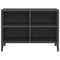 Tv-meubel met metalen poten 69,5x30x50 cm grijs
