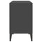 Tv-meubel met metalen poten 69,5x30x50 cm grijs