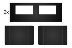 Zijwandenset voor Easy up 3×6 m Heavy duty Zwart