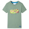 Kindershirt met korte mouwen 104 kakikleurig