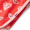 Kindershort met trekkoord 128 rood