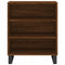 Dressoir 57x35x70 cm bewerkt hout bruineikenkleurig