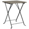 Bistrotafel inklapbaar 55x54x71 cm poly rattan grijs