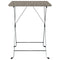 Bistrotafel inklapbaar 55x54x71 cm poly rattan grijs
