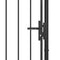 Poort 1x2,5 m staal zwart