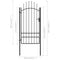 Poort 1x2,5 m staal zwart