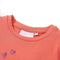 Kindershirt met ruches aan de mouwen 128 koraalkleurig