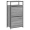 Schoenenkast 60x34x112 cm bewerkt hout grijs sonoma eikenkleur