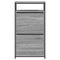 Schoenenkast 60x34x112 cm bewerkt hout grijs sonoma eikenkleur
