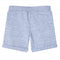 Kindershorts met trekkoord 104 gemleerd blauw