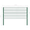 Schuttingpaneel met palen 1,7x0,8 m ijzer groen