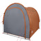 Opbergtent 204x183x178 cm 185T taft grijs en oranje