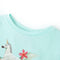 Kindershirt met korte mouwen 104 lichtzeeblauw