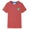 Kindershirt 92 paprikakleurig