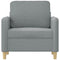 Fauteuil 60 cm stof lichtgrijs