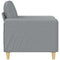 Fauteuil 60 cm stof lichtgrijs