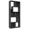 Boekenkast 67x24x161 cm spaanplaat grijs
