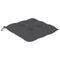 Stoelkussens 6 st 40x40x7 cm stof antraciet