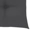 Stoelkussens 6 st 40x40x7 cm stof antraciet