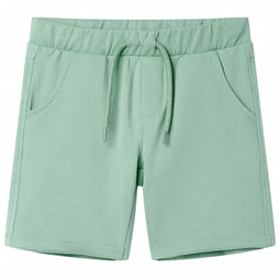Kindershorts met trekkoord 128 lichtkaki