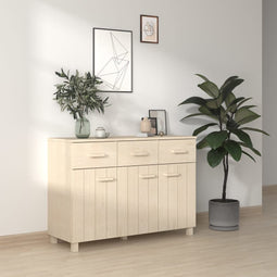 Dressoir 113x40x80 cm massief grenenhout honingbruin