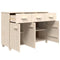 Dressoir 113x40x80 cm massief grenenhout honingbruin