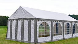 Premium Partytent PVC 4x8x2 mtr in Wit-Grijs